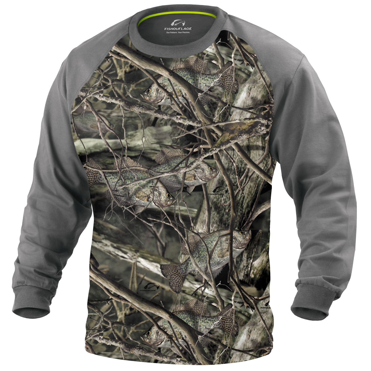 Long Sleeve Performance Fishing Shirt for Men | Fishouflage Crappie