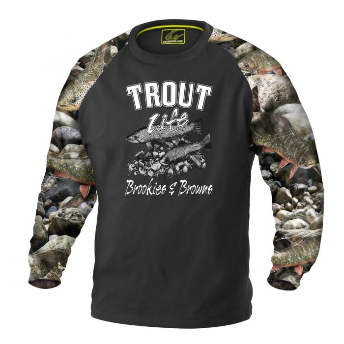 Long Sleeve Trout Fishing T-Shirts | Men’s Fish Shirt | Fishouflage