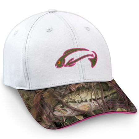 AES Bite Me Fishing Lure Fish Bass Camouflage Camo Embroidered Cap Hat 925A