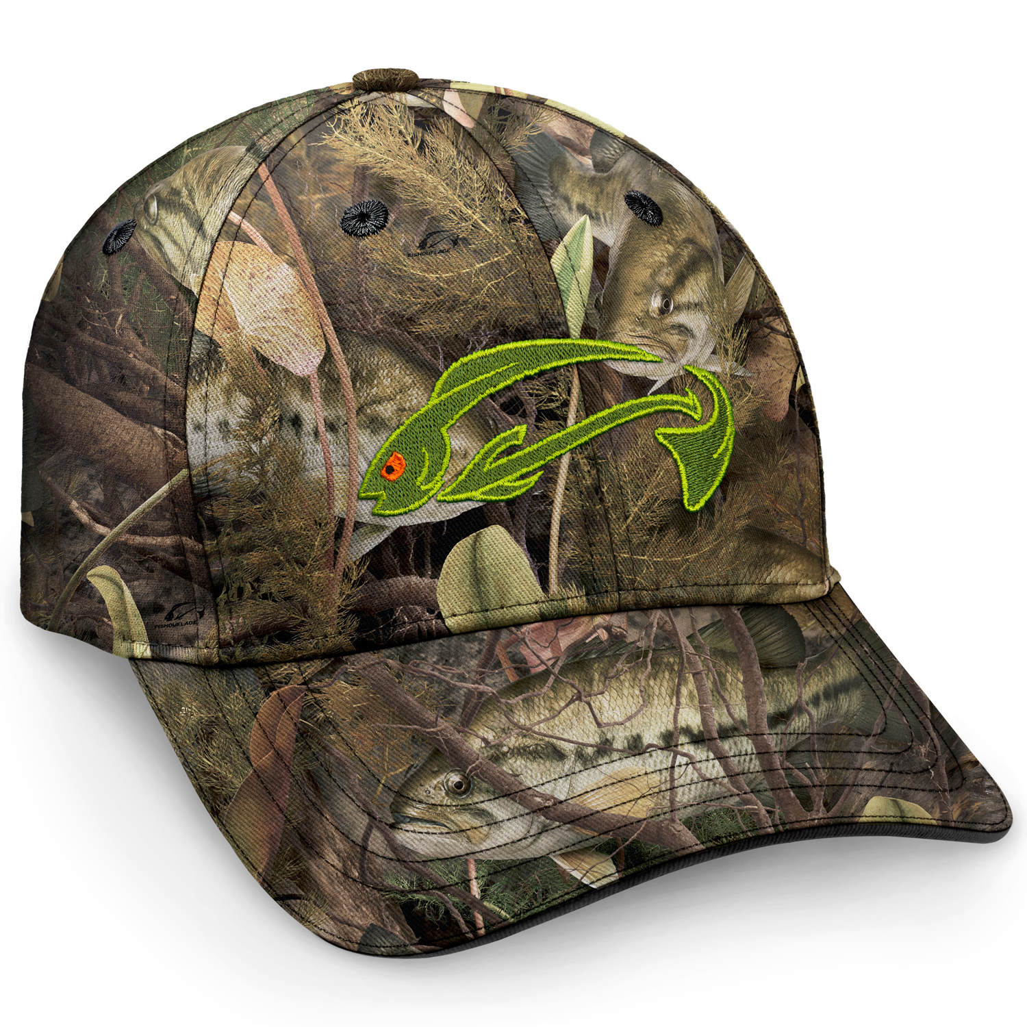 Bass Fishing Baseball Caps | Camo Fishing Hat | Fishouflage