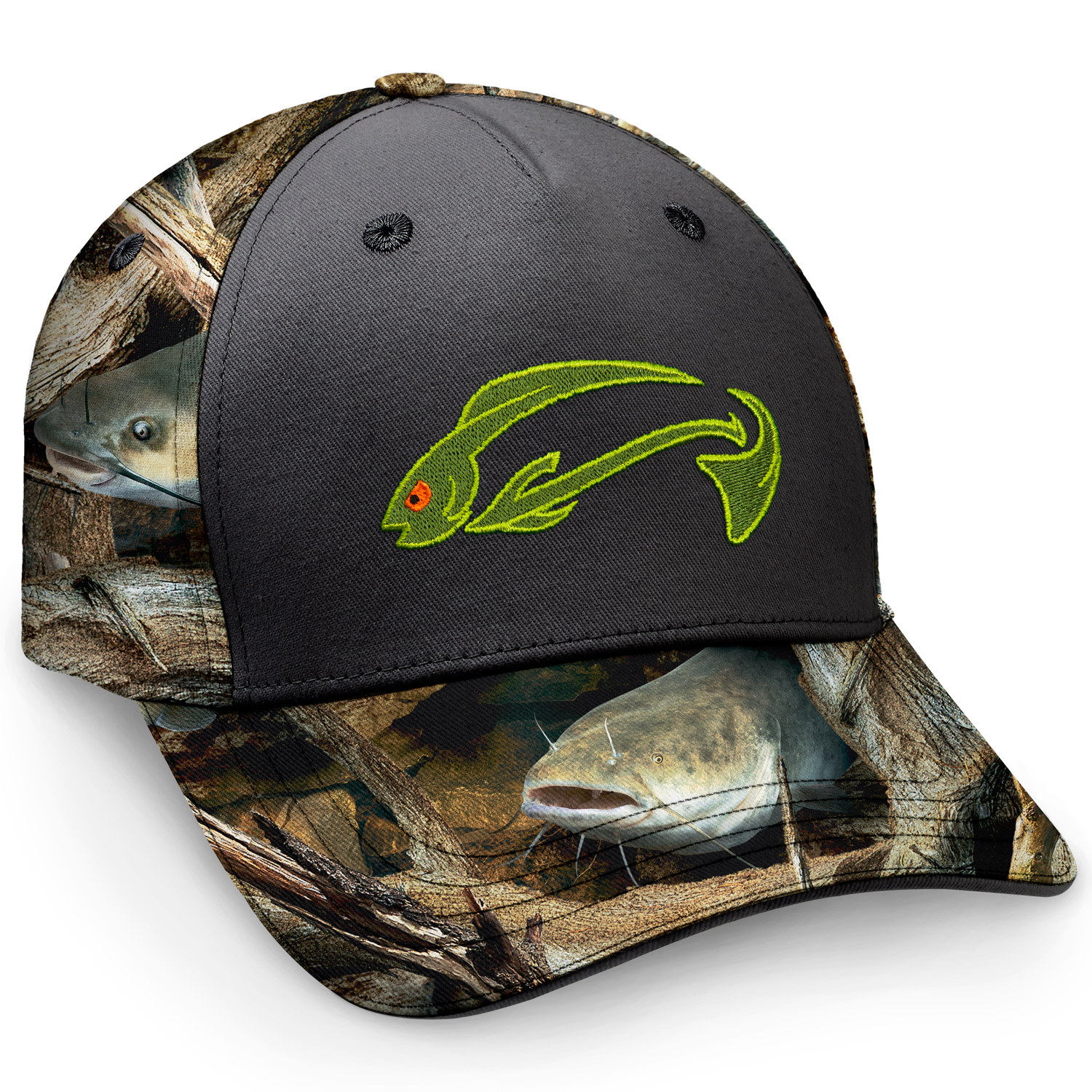 Fishing Baseball Caps | Catfish Hat | Camo Fishing Cap | Fishouflage