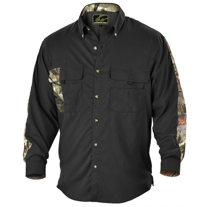  Fishouflage Redfish XL Camo Guide Shirt – Men's Split Rock  Short-Sleeve Fishing Shirt-Black : Clothing, Shoes & Jewelry