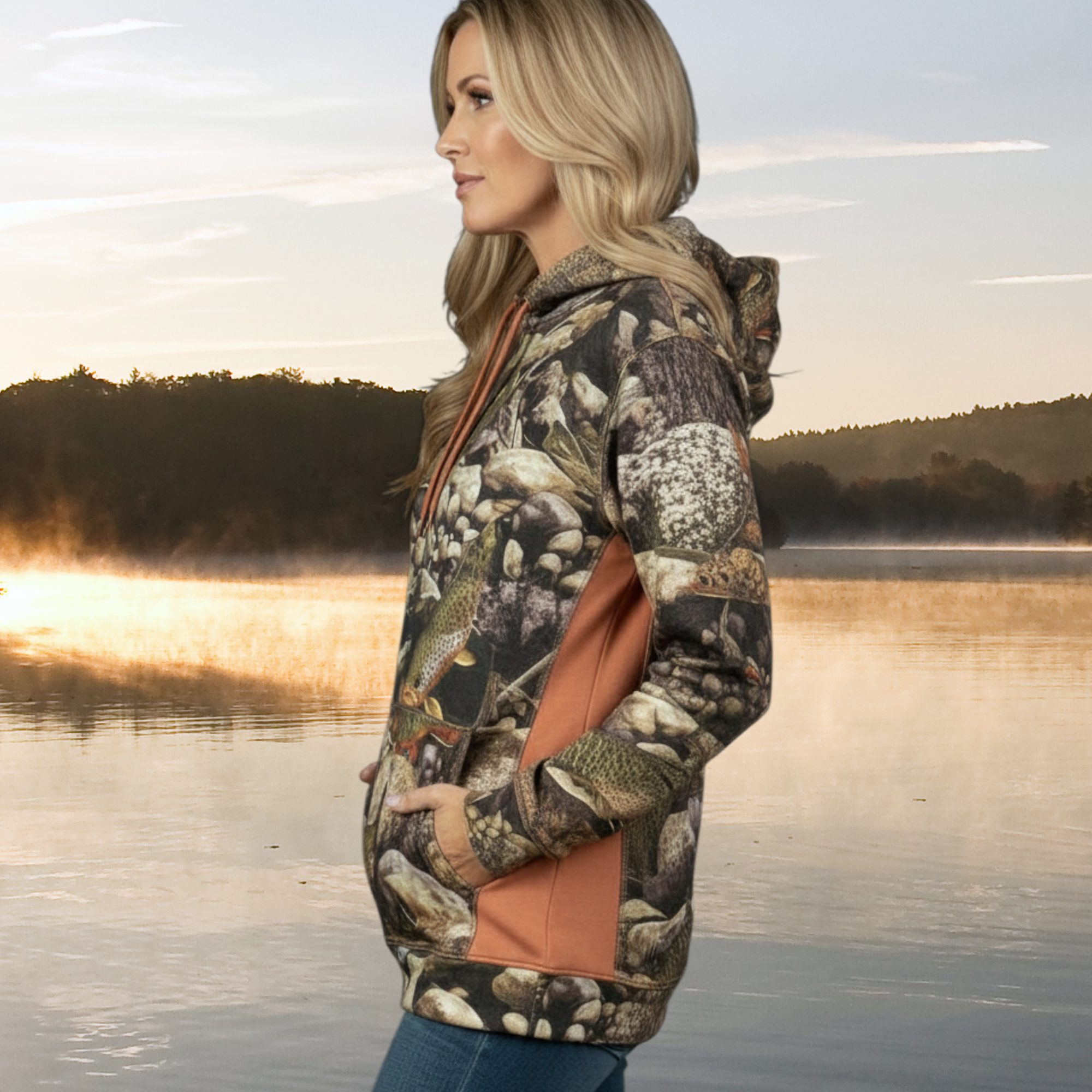 Ladies Ultimate Hoodie (Trout) - Image 2
