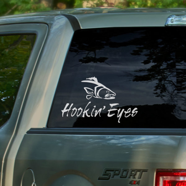 "Hookin' Eyes" Walleye Strike Decal