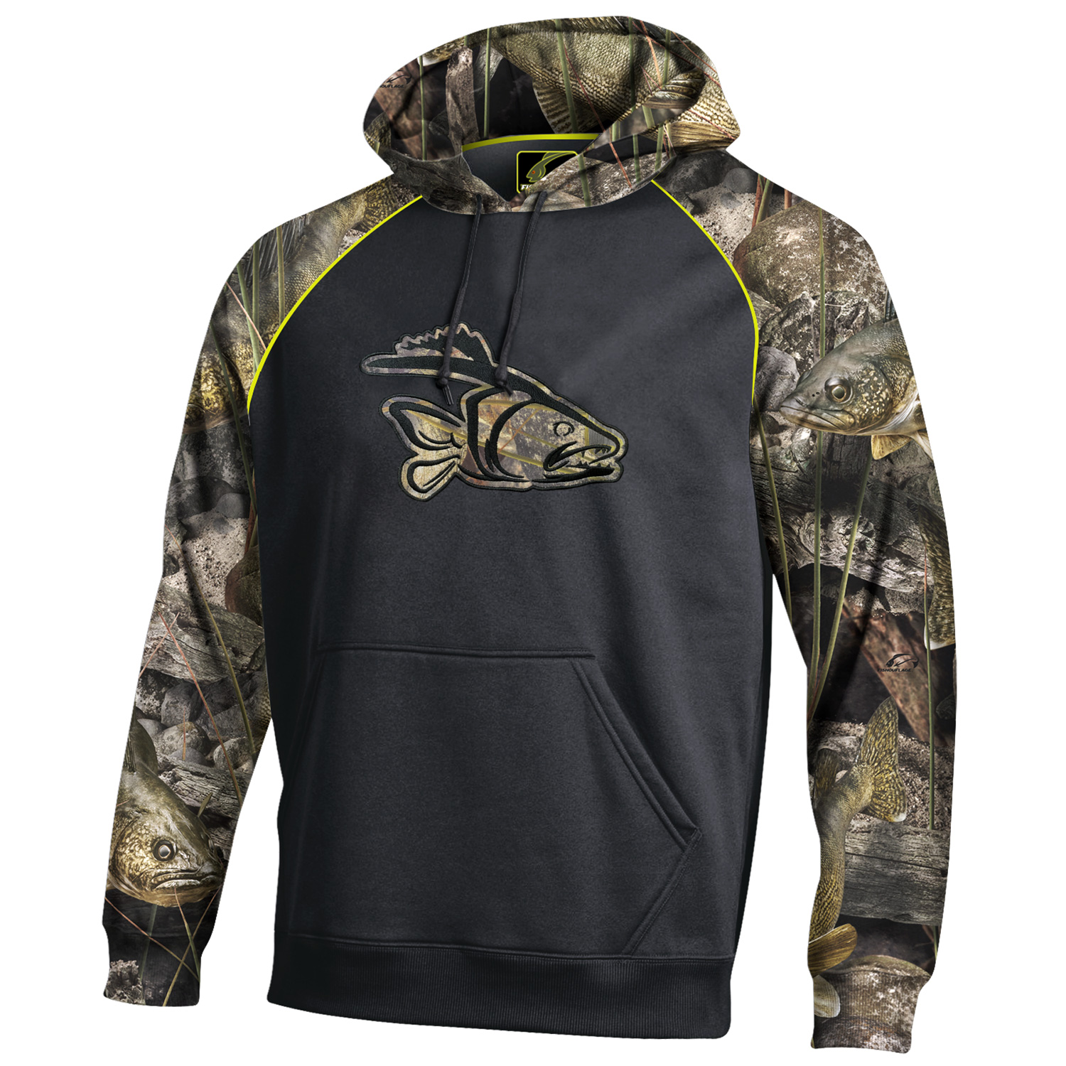 Walleye Strike Performance Hoodie Fishouflage