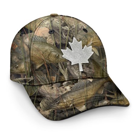 Canada Flag Freedom & Fishing Cap (Walleye)