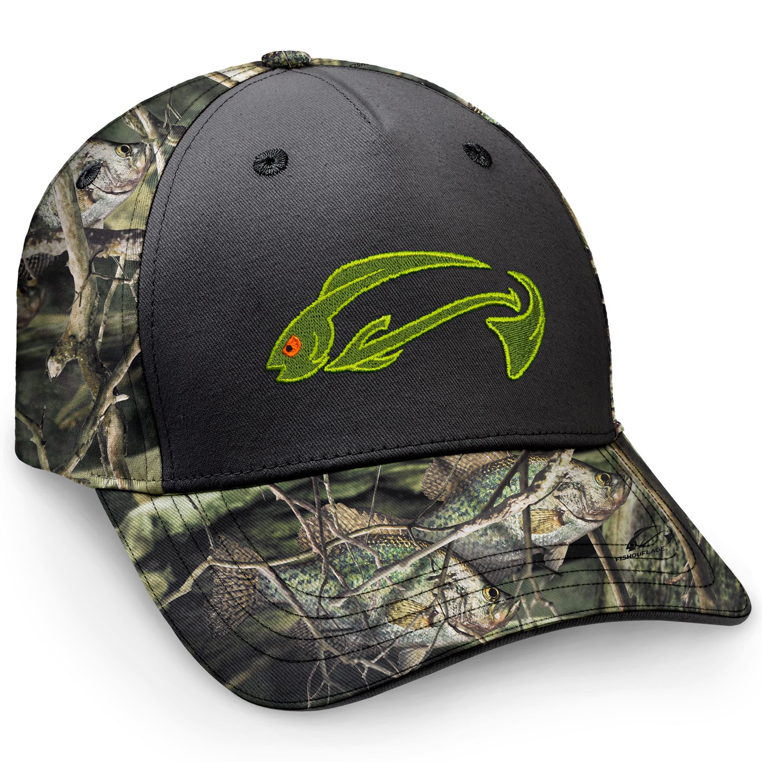 Crappie Camo Fishing Hat | Fishing Baseball Caps | Fishouflage