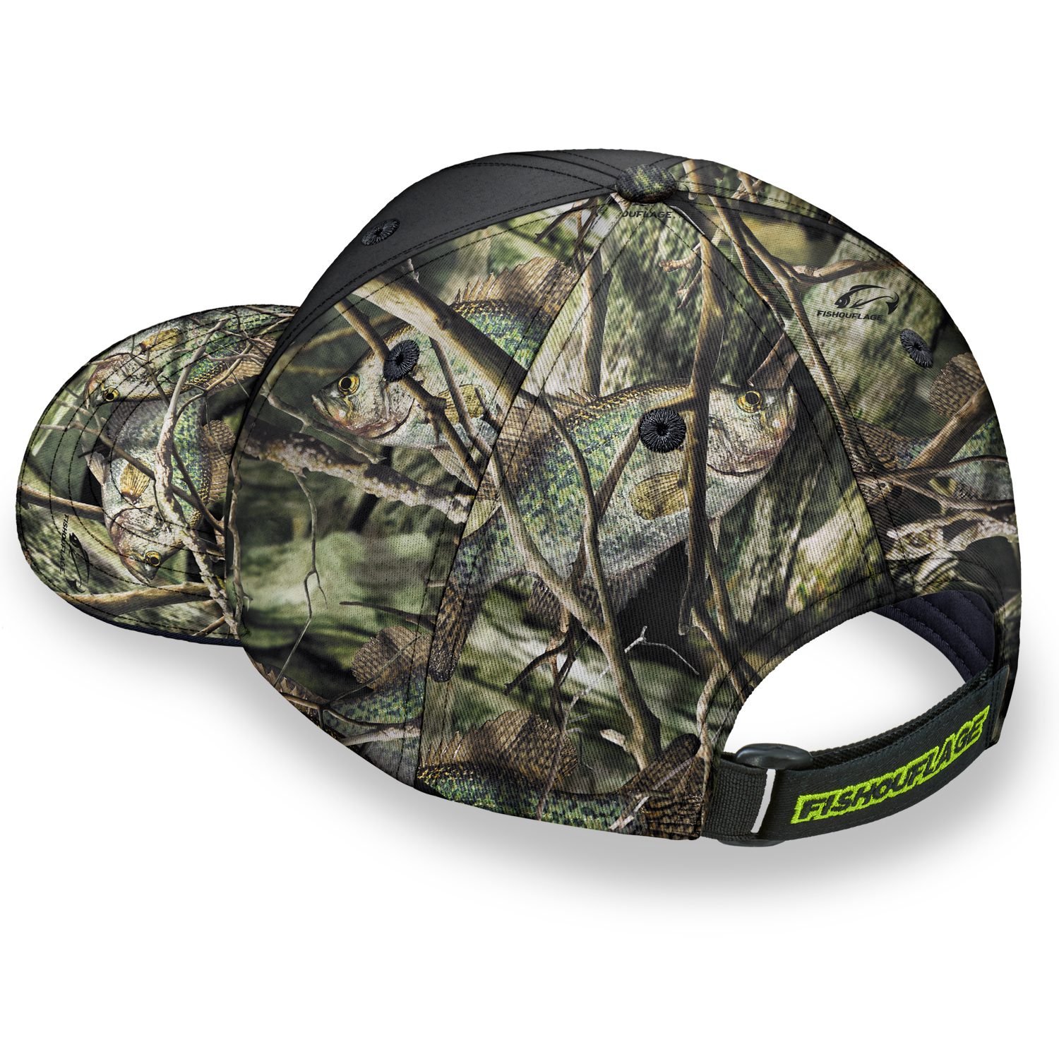 Crappie Camo Fishing Hat | Fishing Baseball Caps | Fishouflage