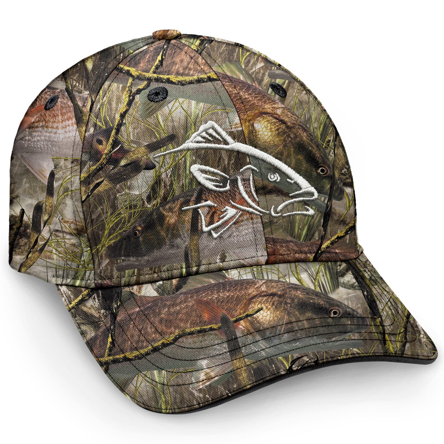 Camo Strike Cap (Redfish)