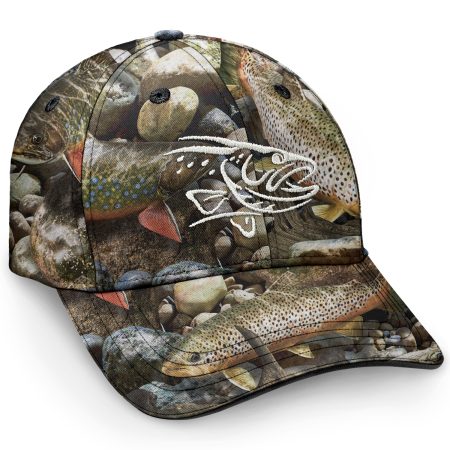 Reel Men Fish Fishing Camo Embroidered Cap – Trade Winds Adjustable Baseball Hat
