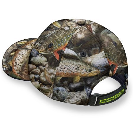 Trade Winds 'Life's A Game Fishing Is Serious' Trout Camo Mesh Back Cap – Adjustable Strapback