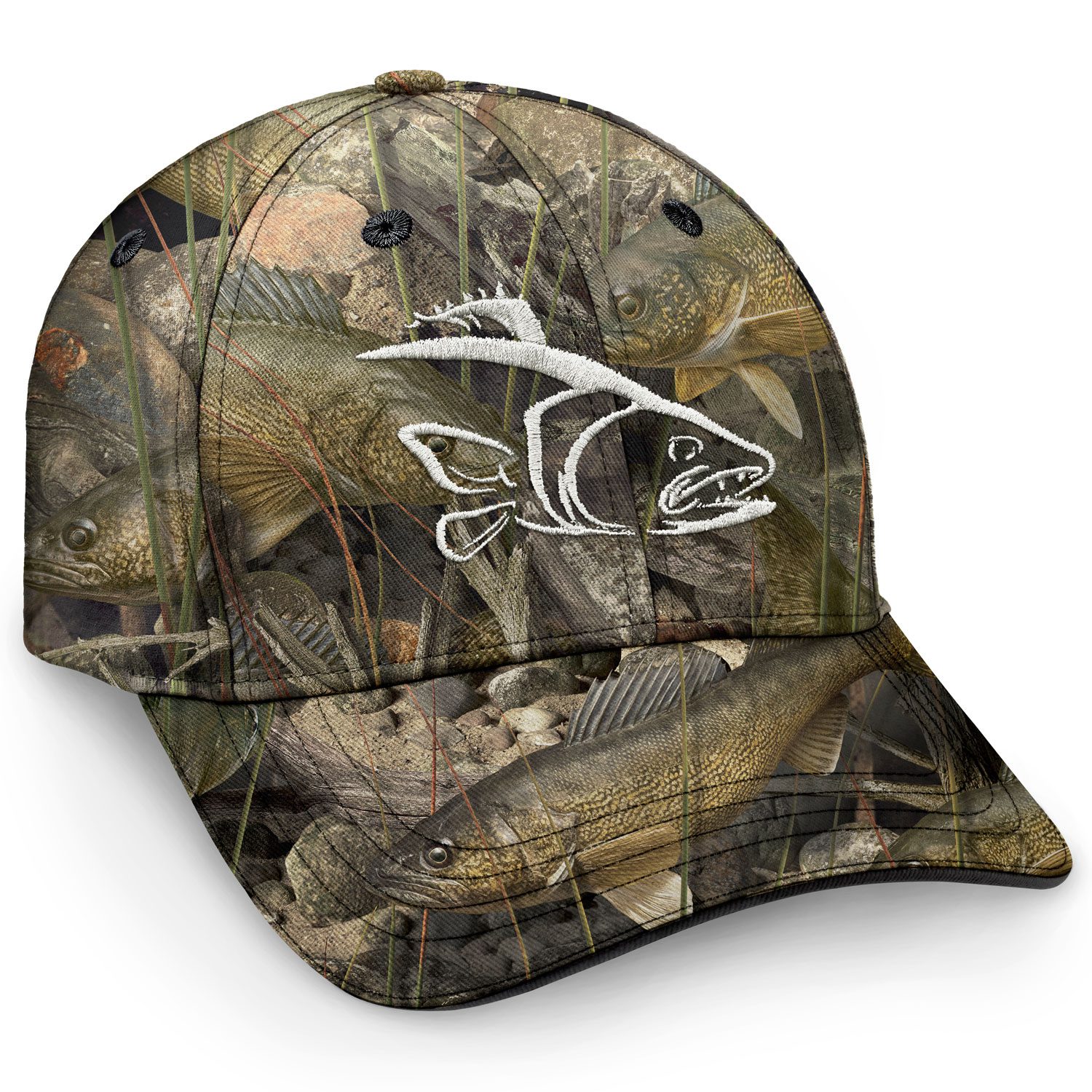 Camo Strike Cap (Walleye)