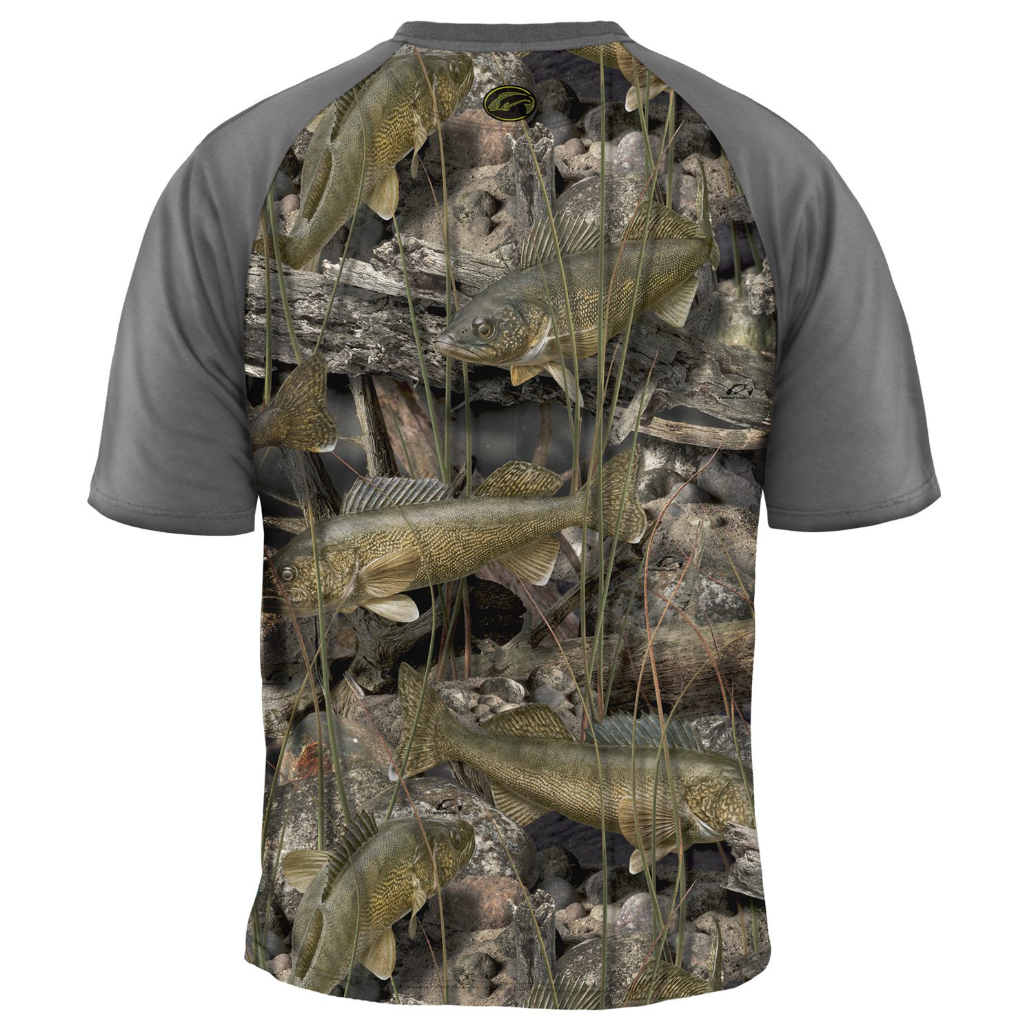 Riptide Performance S/S Tee (Walleye) Graphite - Image 2