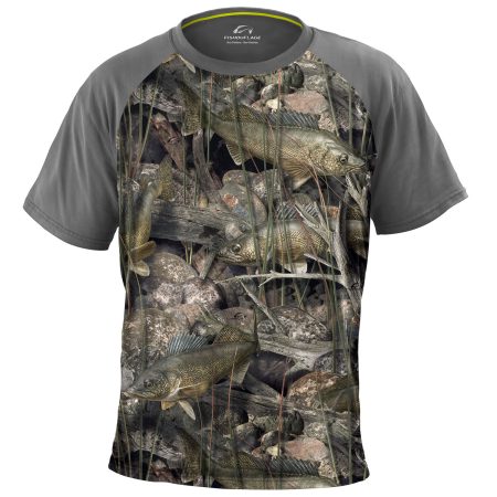 Riptide Performance S/S Tee (Walleye) Graphite