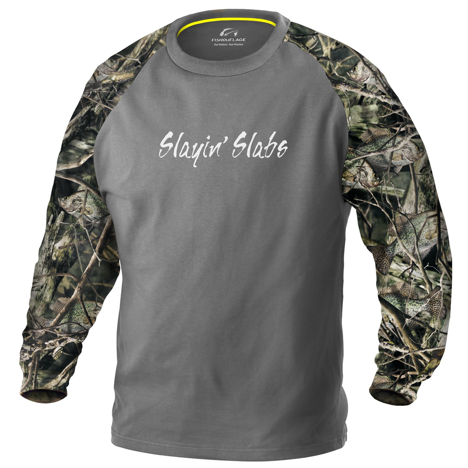 Fish Camp Slayin' Slabs L/S Crappie Tee