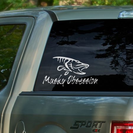"Musky Obsession" Musky Strike Decal