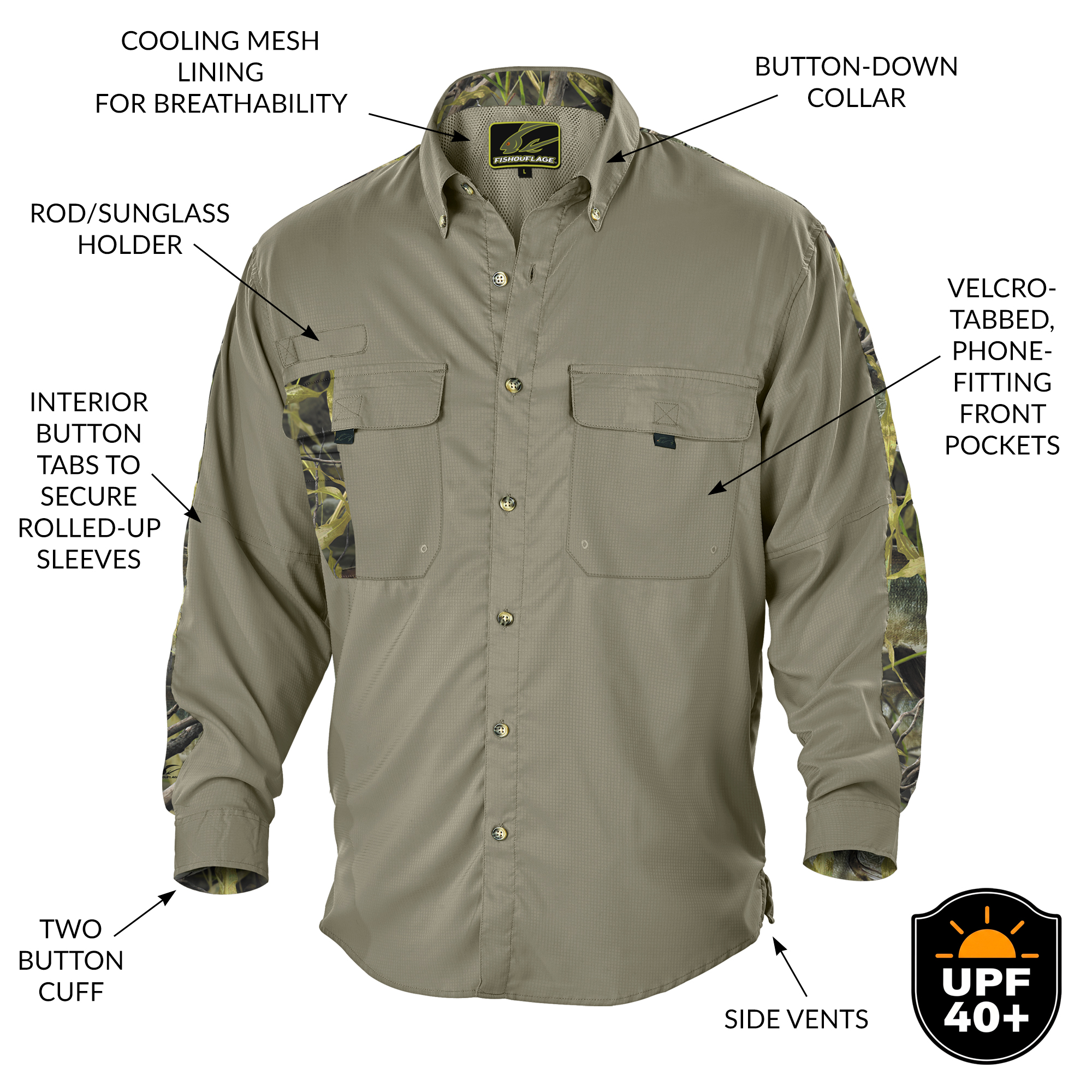 Split Rock Guide Shirt (Musky/Sage) - Image 2