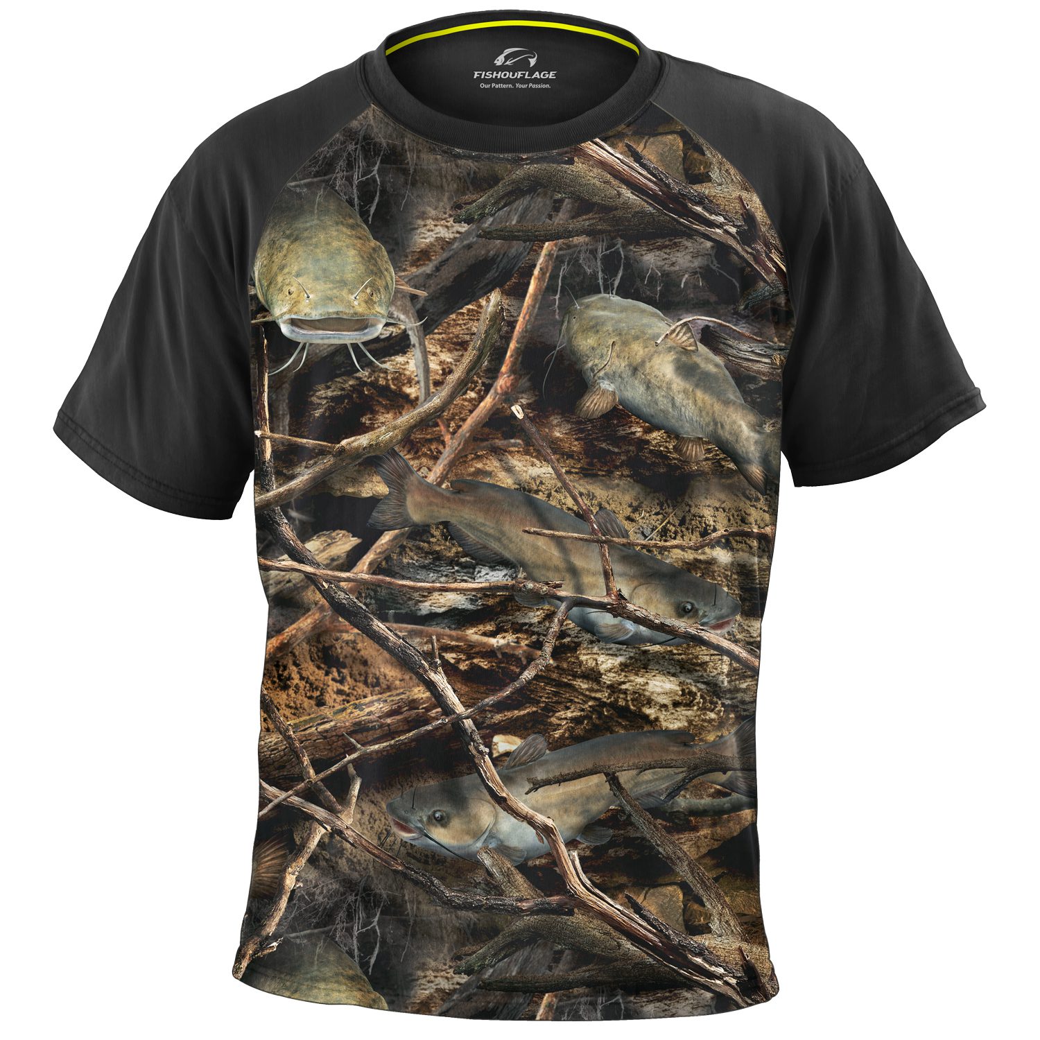 Riptide Performance S/S Tee (Catfish) Black