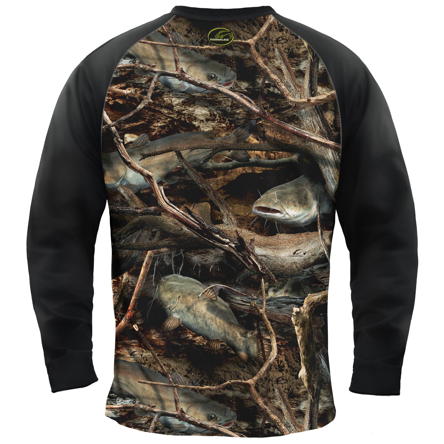Riptide Performance L/S Tee (Catfish) Black - Image 2
