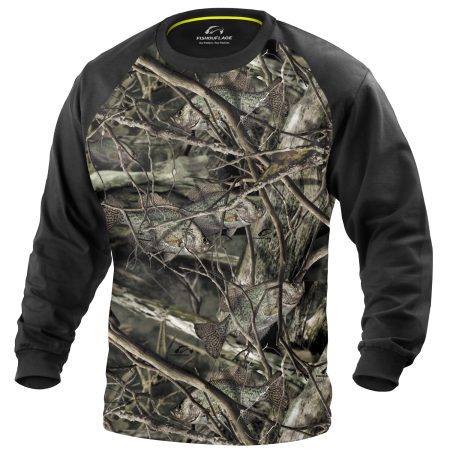 Riptide Performance L/S Tee (Crappie) Black